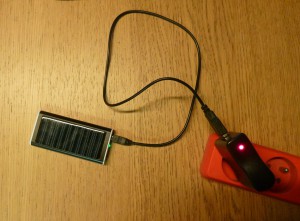 chargement batterie solaire